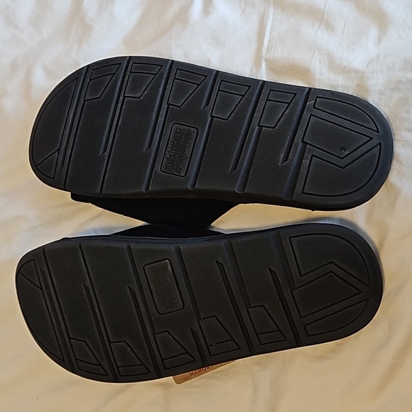 Navy Blue Super Dad Slippers Size 13-14 - Picture 4 of 5